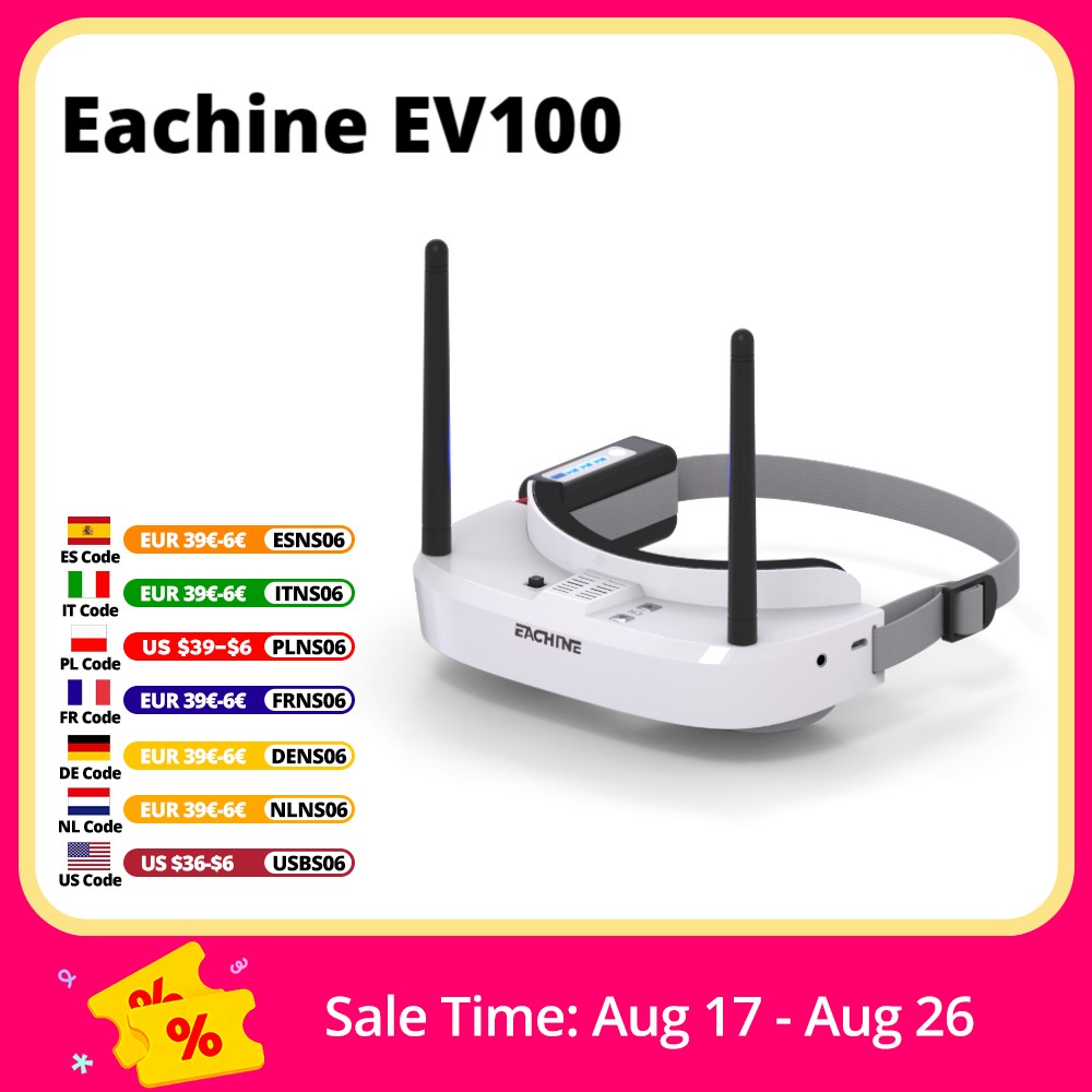 Drone Antenna - Eachine EV100 720*540 5.8 グラム 72CH