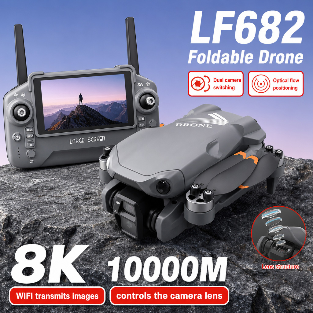 Drone Gps Mount - 空撮写真 LF682 ドローン 8K HD デュアルカメラ