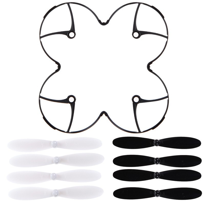 Drone Propeller Guard - Hubsan X4/X6 プロペラガードリング + 8 個の小道具