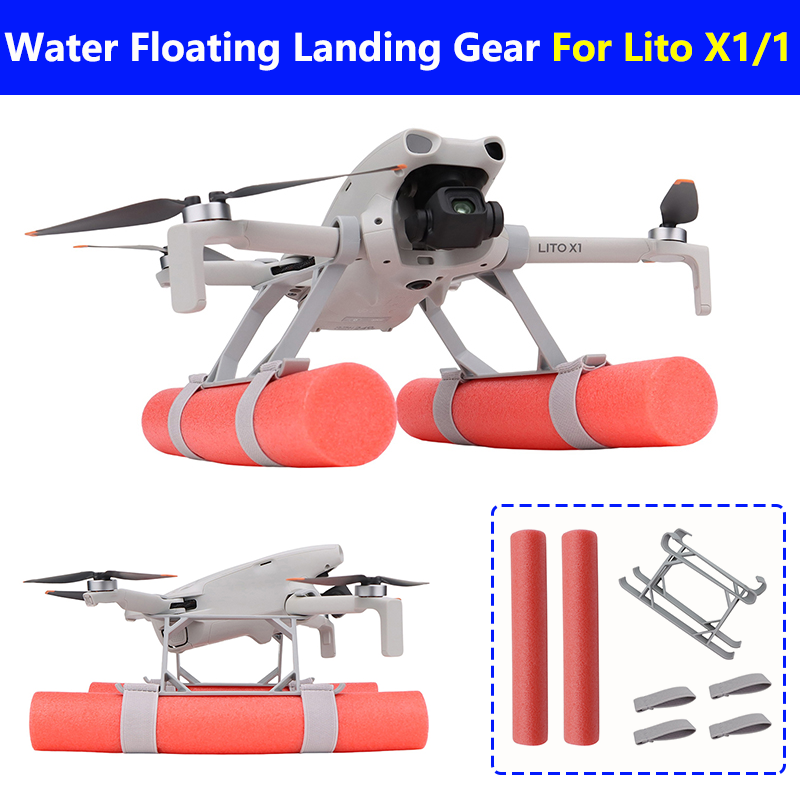 Drone Landing Gear - フロートランディングスキッドランディングギア DJI LITO X1/1 ドローン用 水上着陸