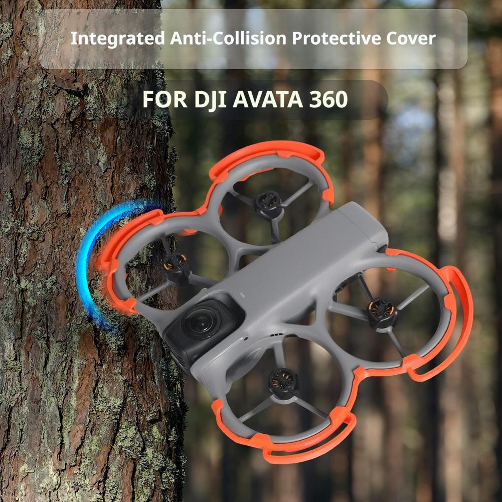 Drone Propeller Guard - プロペラガード DJI Avata 360 軽量オレンジドローンプロペラプロテクター、耐衝撃性保護ドローンアクセサリー