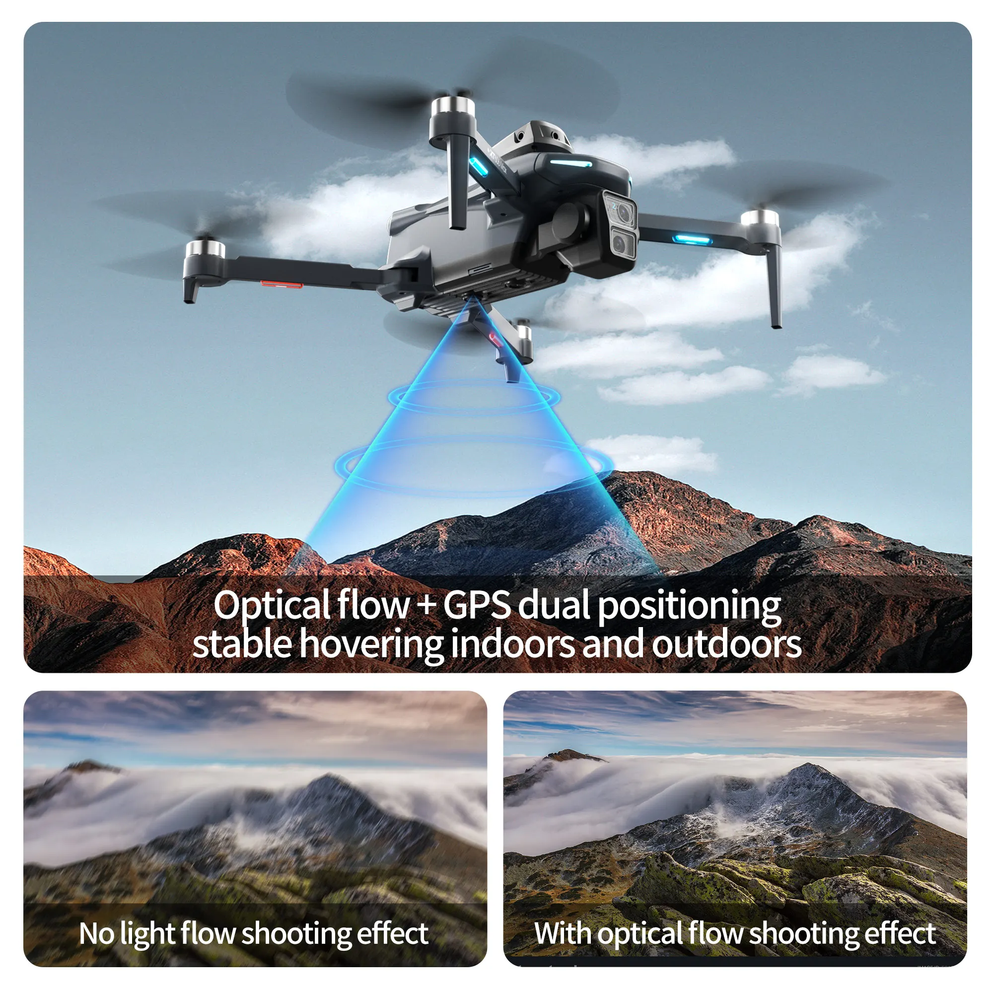 オリジナルXT606ドローン プロフェッショナル 8K HD - Drone Gps Mount のレビューと価格