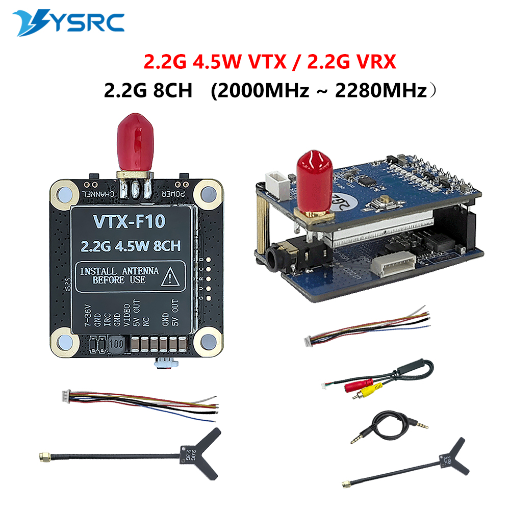 2.0-2.2G 4.5W VTX 8CH FPV ビデオト - Drone Transmitter のレビューと価格