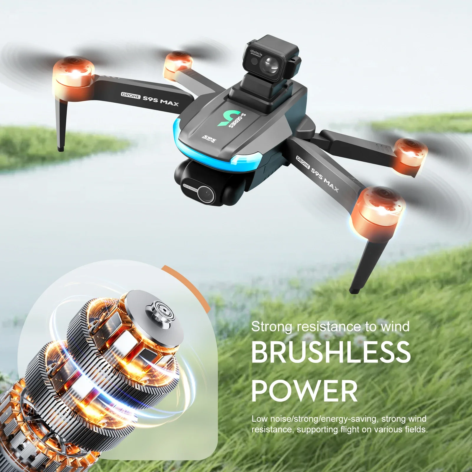 新しい S9S MAX ミニドローン 4K 2 軸 PTZ  - Drone Gps Mount のレビューと価格