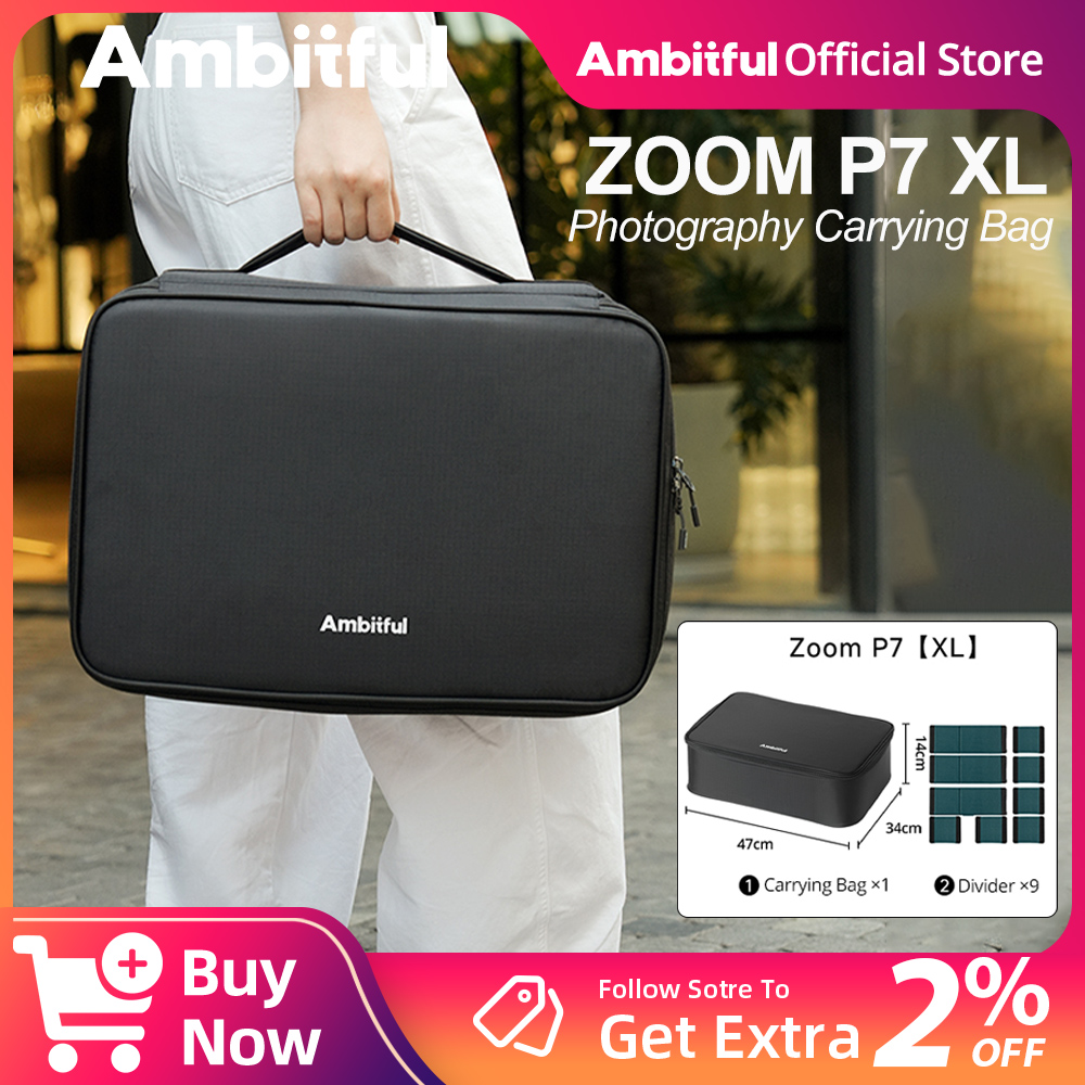 Ambitful ZOOM P7II XL 写真撮影用収納バ - Drone Camera のレビューと価格