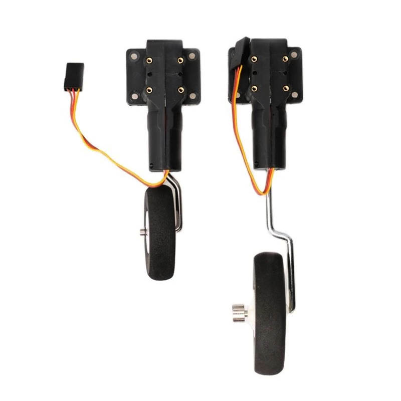 2 個 25 グラムミニメタルワームサーボ電動格納式着陸装置 - Drone Landing Gear のレビューと価格